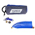 Camco 20&#39; Coiled Hose &amp; Spray Nozzle Kit 41980